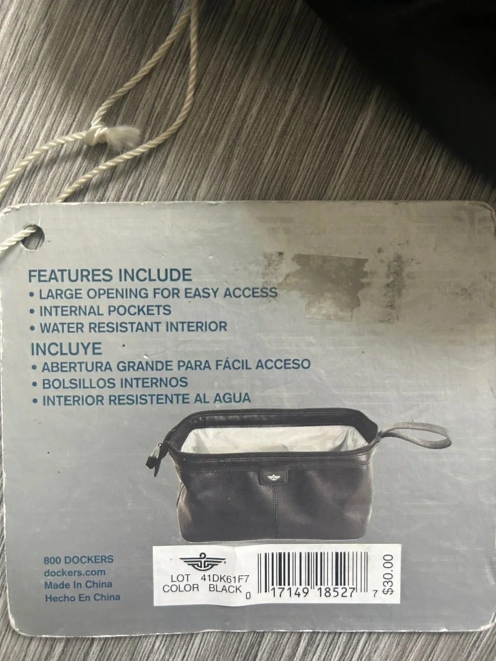 NWT Dockers Travel Case